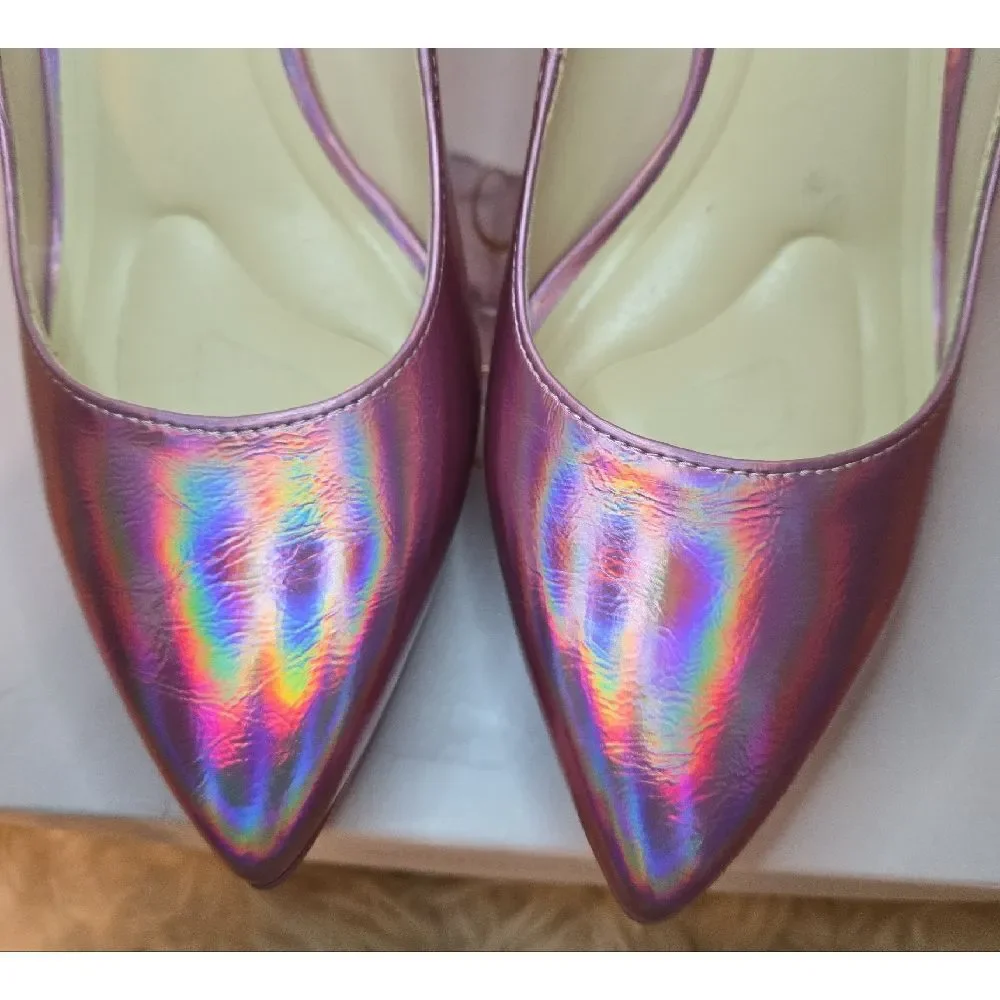 Jessica Simpson Iridescent Pink Heels